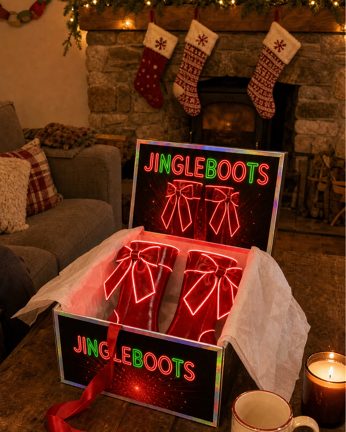 Marenti Noëlle™ Light-Up Christmas Boots